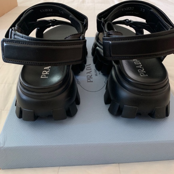 Prada Leather Sport Sandals - Picture 6 of 7